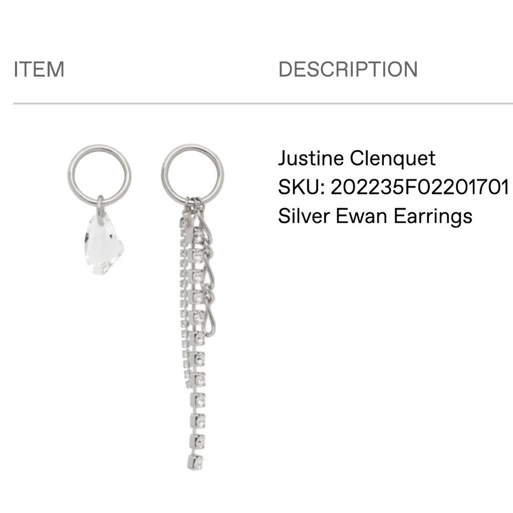 Justine Clenquet | Silver Ewan Earrings